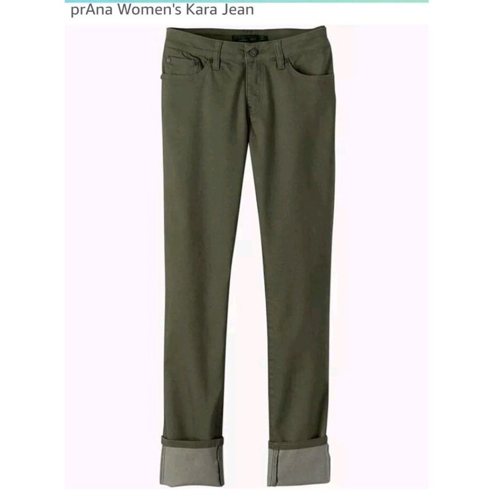 PrAna Kara Fitted Low Rise Jeans Women's 6/28 Stretch Denim, Organic
